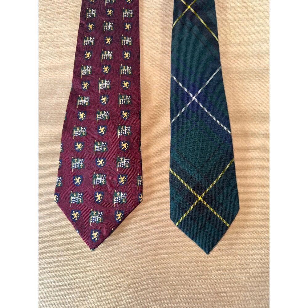 2 Ties, Tommy Hilfiger Tie, & Shcarron New Wool Tie,